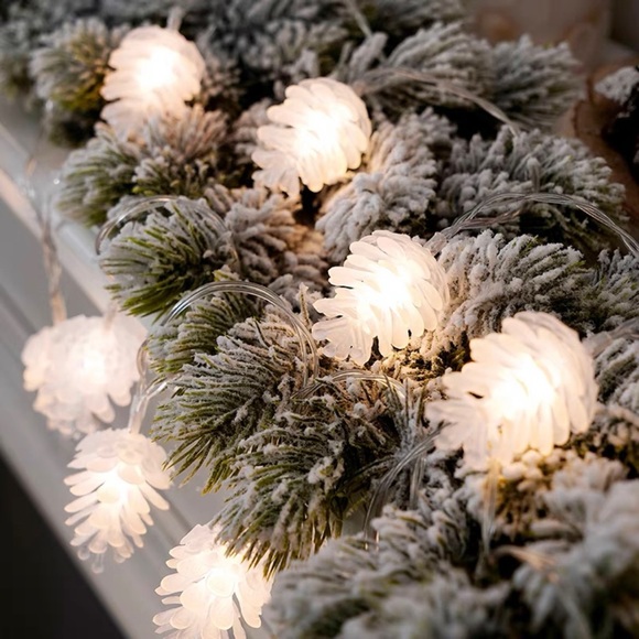 🆕Christmas pine cone decoration LED string lights 6m 40 bulbs - Picture 3 of 10